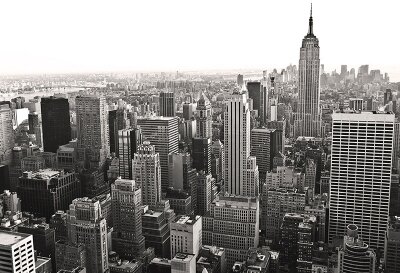 Черно-белые фотообои Совеременный Нью-Йорк